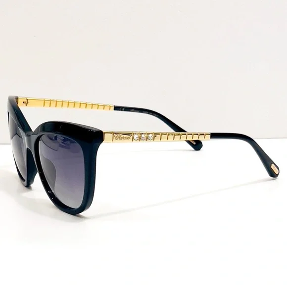 ? New/Authentic Chopard Black Cat Eye Sunglasses  display picture 1